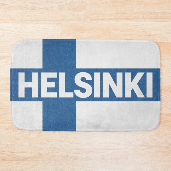 Item preview, Helsinki Finland Flag Retro Vintage Distressed Design designed and sold by RDproject.