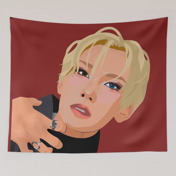 Item preview, Hyun of Xlov in a stunning vector digital portrait. designed and sold by Aome22.