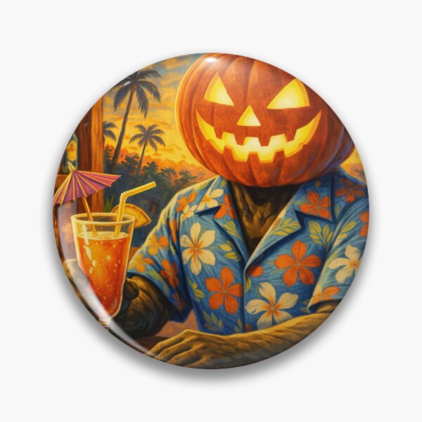 Item preview, Headless Horseman at the Tiki Bar - Vintage 1950s Illustration designed and sold by TheHorsemanRidesAgain.