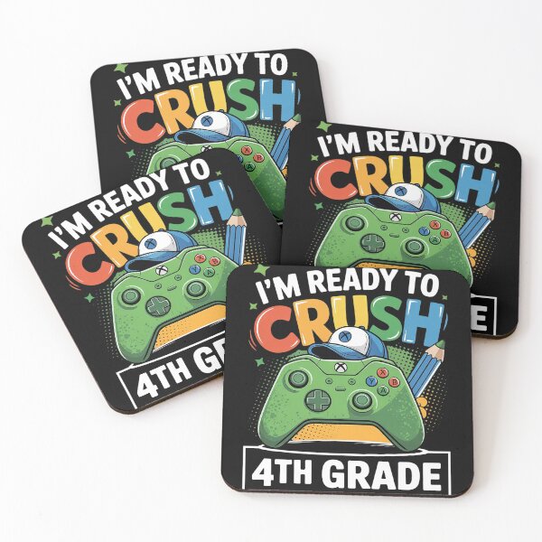 Item preview, I'm Ready to Crush 4th Grade Back to School Video Game Boys  designed and sold by InspiredFoul.