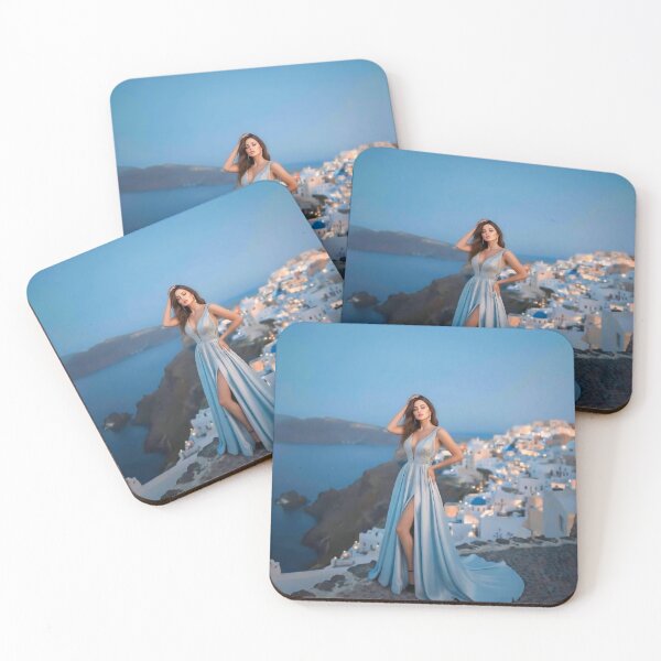 Item preview, Aegean Dream in Santorini Twilight designed and sold by SunsetAngelsAI.