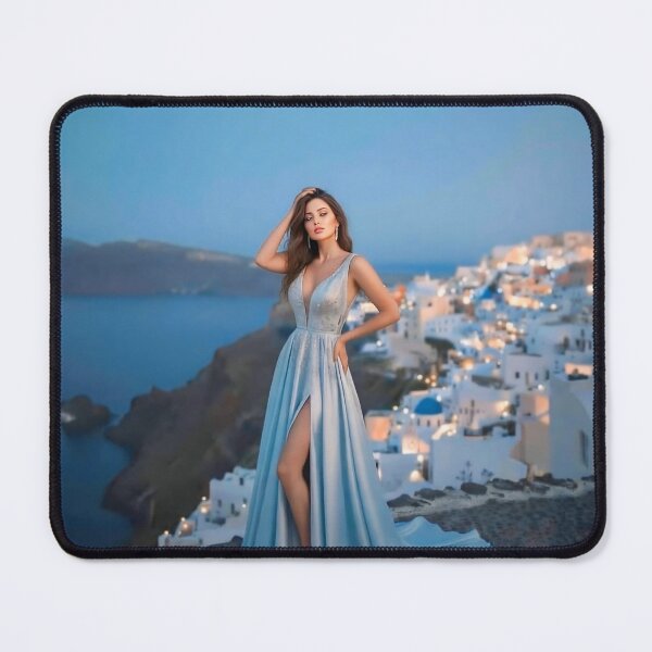 Item preview, Aegean Dream in Santorini Twilight designed and sold by SunsetAngelsAI.