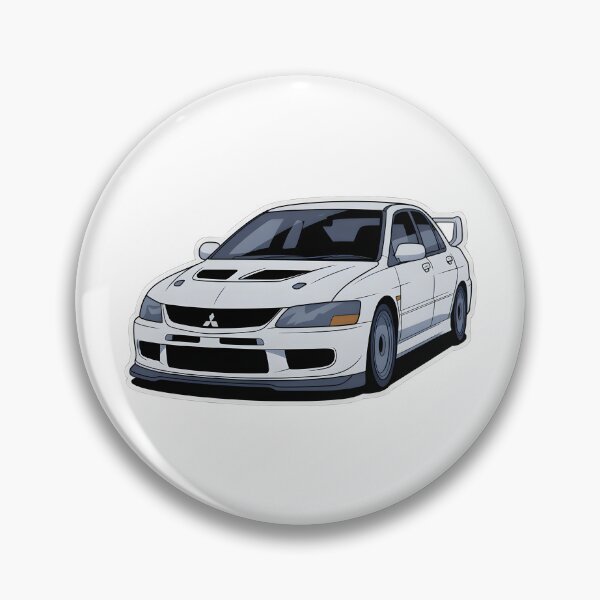Item preview, White Mitsubishi Lancer Evolution IX JDM Rally Sticker designed and sold by PalmixArt.