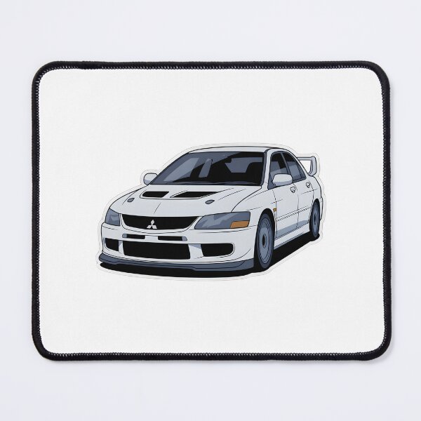 Item preview, White Mitsubishi Lancer Evolution IX JDM Rally Sticker designed and sold by PalmixArt.