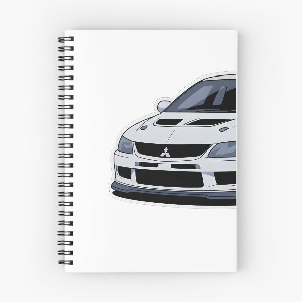 Item preview, White Mitsubishi Lancer Evolution IX JDM Rally Sticker designed and sold by PalmixArt.