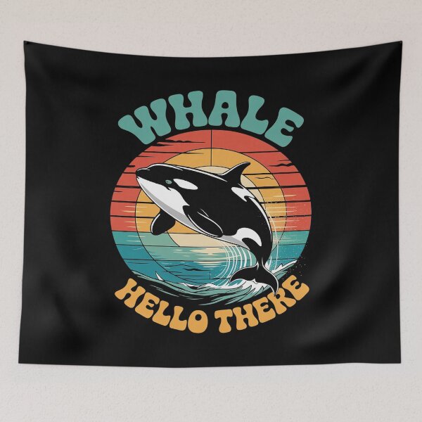 Item preview, Whale Hello There Vintage Orca designed and sold by KotexTemu.