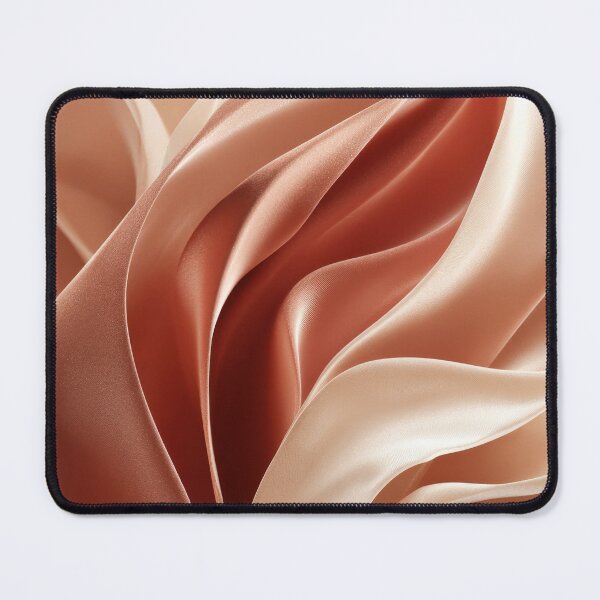 Item preview, Soft Flowing Abstract Fabric – Blush & Terracotta Waves designed and sold by NewArt33.