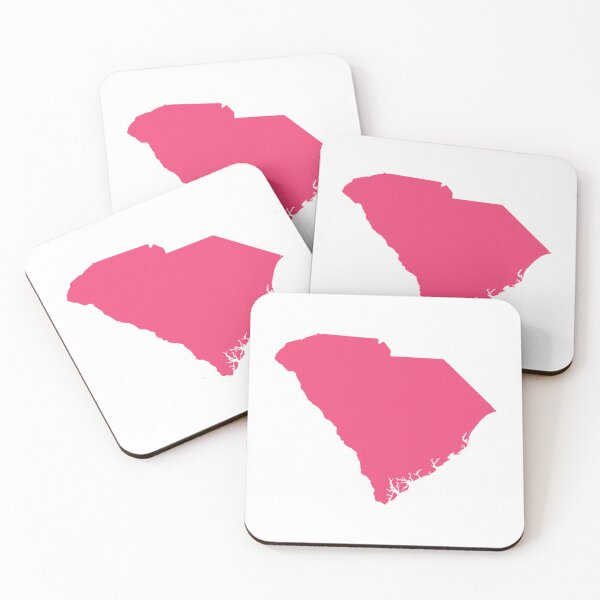 Item preview, South Carolina Map Silhouette – Minimal Pink designed and sold by Paper Drip.