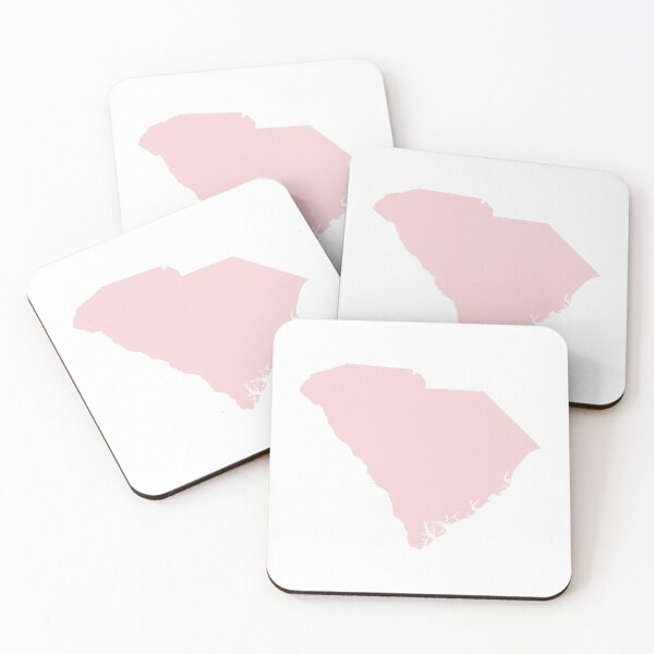 Item preview, South Carolina Map Silhouette – Minimal Pink designed and sold by Paper Drip.