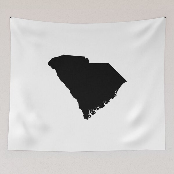 Item preview, South Carolina Map Silhouette – Minimal Black designed and sold by Paper Drip.