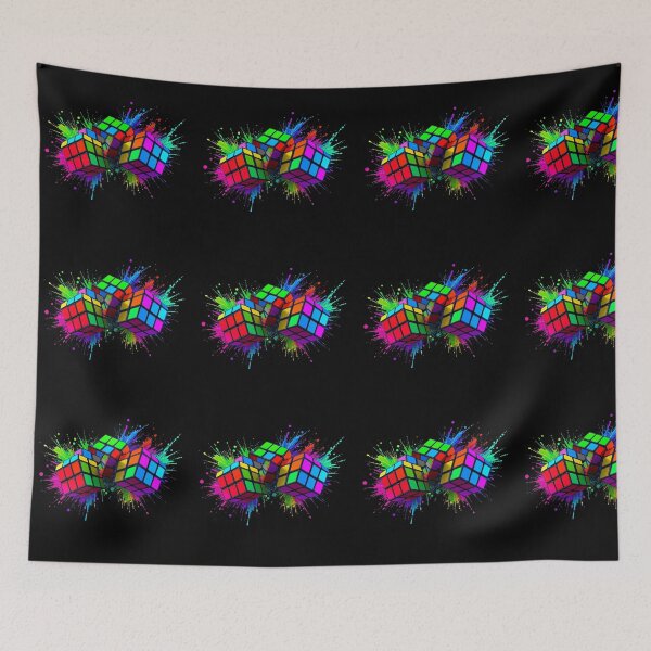Item preview, Neon Mind Cubes – Abstract Energy in Motion designed and sold by PixelVibe782.