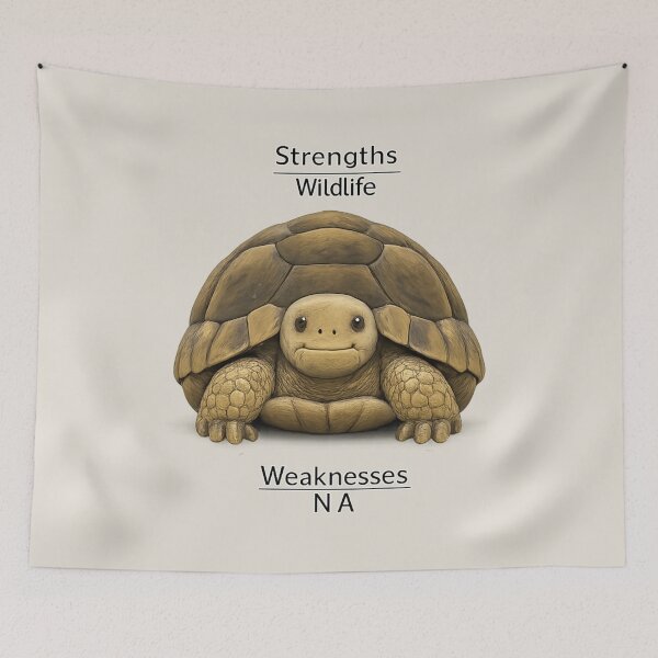 Item preview, Strengths Wildlife Weaknesses N A Tortoise designed and sold by ChirpInc.