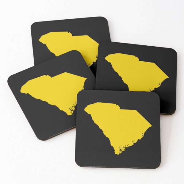 Item preview, South Carolina Map Silhouette – Minimal Yellow designed and sold by Paper Drip.