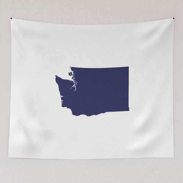 Item preview, Washington Map Silhouette – Minimal Black and White designed and sold by Paper Drip.
