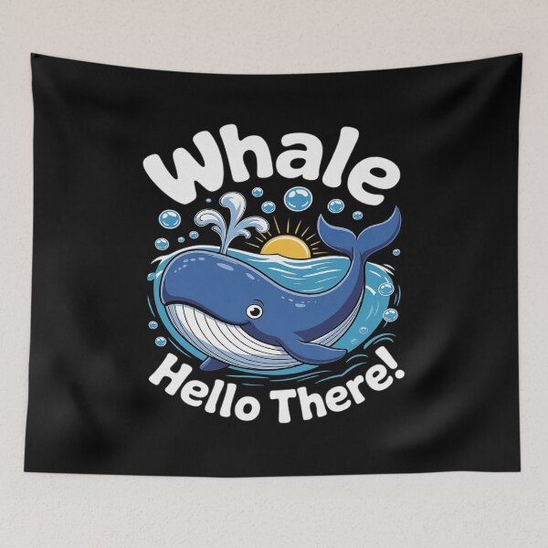 Item preview, Whale Hello There Whale Watching Humpback designed and sold by KotexTemu.