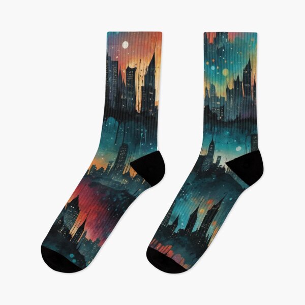 Item preview, Seamless pattern of cityscapes designed and sold by PandorasWelt.