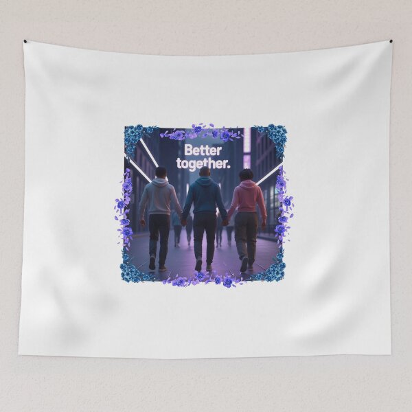 Item preview, Better Together aesthetic quote art designed and sold by SloganSauce.