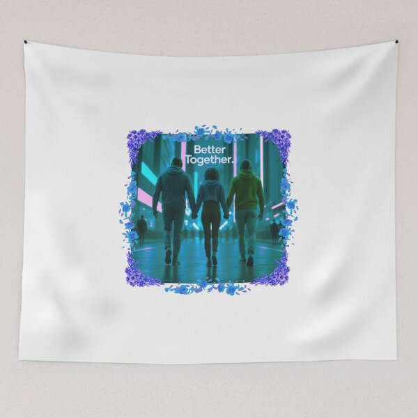 Item preview, Better Together meaningful wall art designed and sold by SloganSauce.