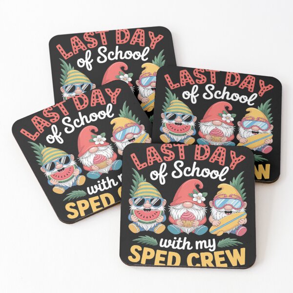 Item preview, Last Day Of School With My SPED Teacher Crew Gnomies Summer  designed and sold by InspiredFoul.