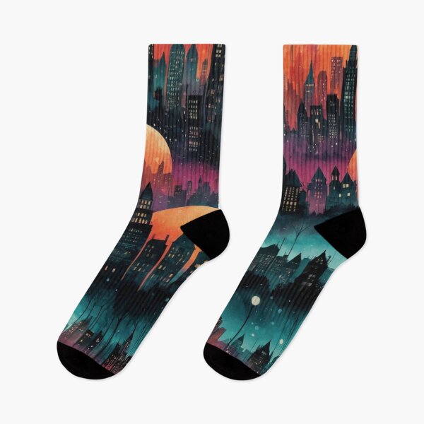 Item preview, Seamless pattern of cityscapes designed and sold by PandorasWelt.