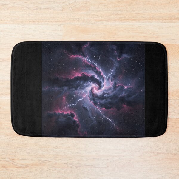 Item preview, Cosmic Storm Awakening – Lightning Within the Nebula designed and sold by PixelVibe782.