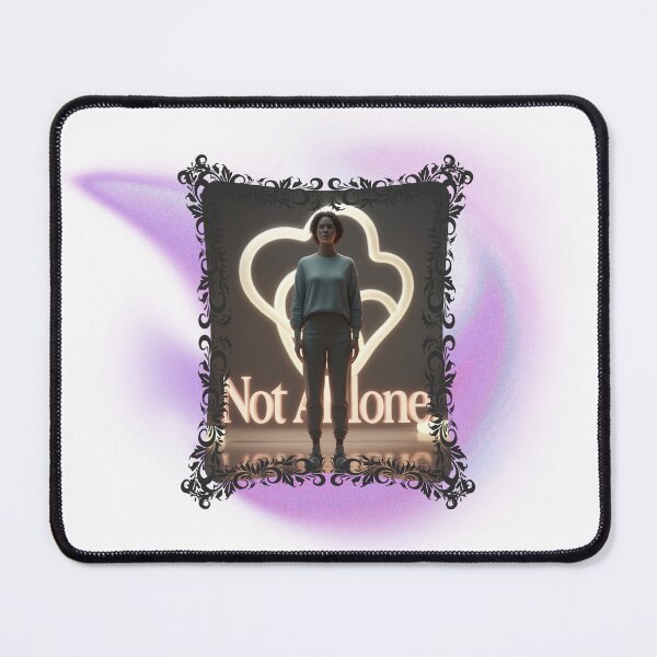 Item preview, Not Alone mental health art designed and sold by SloganSauce.