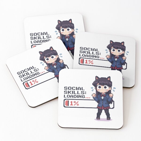 Item preview, Social Skills Loading 1% - Cute Anime Introvert Pixel Art designed and sold by Retro Archive.