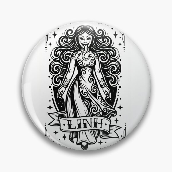 Item preview, Linh: The Ao Dai Succubus | Dark Fantasy Blackwork designed and sold by WanderSwag.
