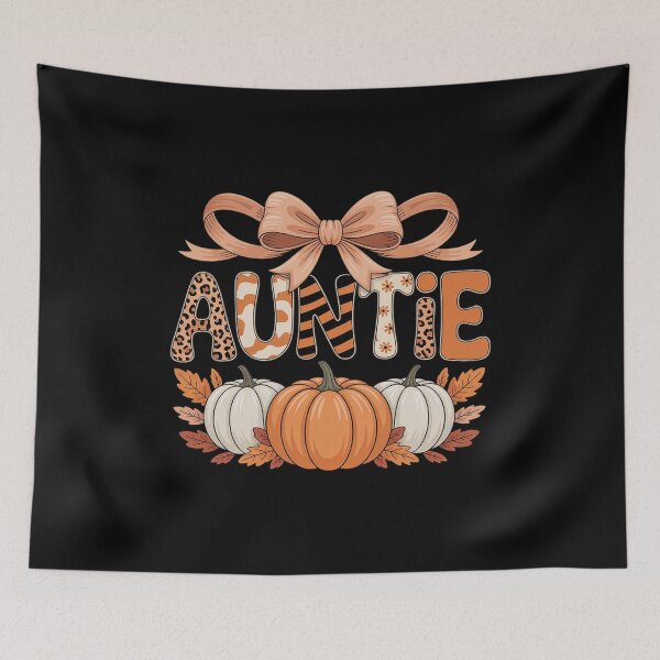 Item preview, Auntie Pumpkin Fall Coquette Bow Thanksgiving Mom Women  designed and sold by KotexTemu.