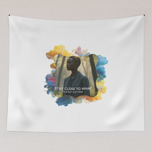 Item preview, Stay Close to What Matters modern wall decor designed and sold by SloganSauce.