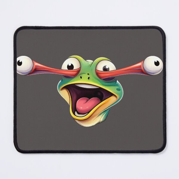 Item preview, Funny Crazy Frog T-Shirt – Goofy Cartoon Frog Face Art Tee designed and sold by KDesignCrafts.
