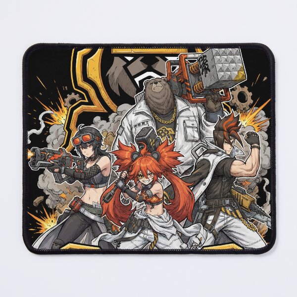 Item preview, Belobog Heavy Industries Team Zenless Zone Zero ZZZ Koleda Ben Bigger Grace Howard Bear President Stun Defense Engineer Fan Art Group Portrait Poster T-Shirt Sticker Gift designed and sold by Senpaiwaves.