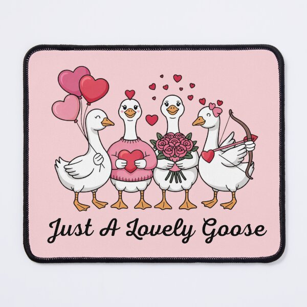 Item preview, Just A Lovely Goose Cute Pink Silly Goose Valentine's Day designed and sold by ZACK ART.