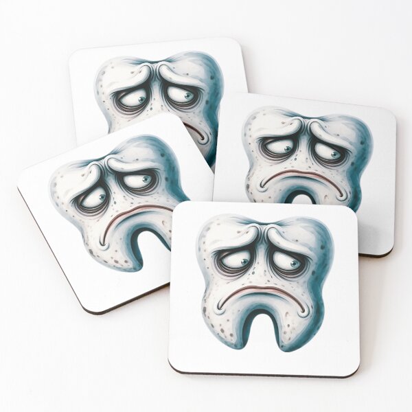 Item preview, Diente Melancólico con Lágrimas - Arte Dental Funny designed and sold by StickBuAndii.