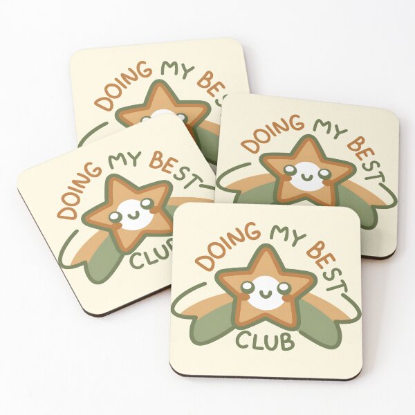 Item preview, Doing My Best Club – Cute Positive Star designed and sold by girlytrends.