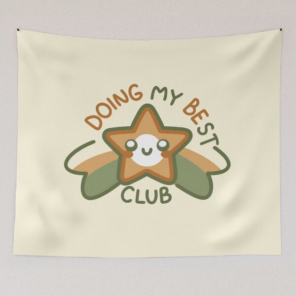 Item preview, Doing My Best Club – Cute Positive Star designed and sold by girlytrends.