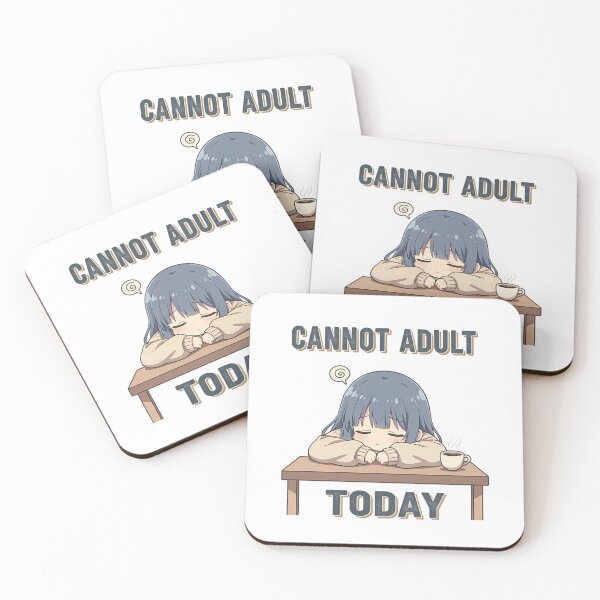 Item preview, Cannot Adult Today Lo-Fi Sleepy Girl Funny Tired Quote Design designed and sold by GiftsForge.