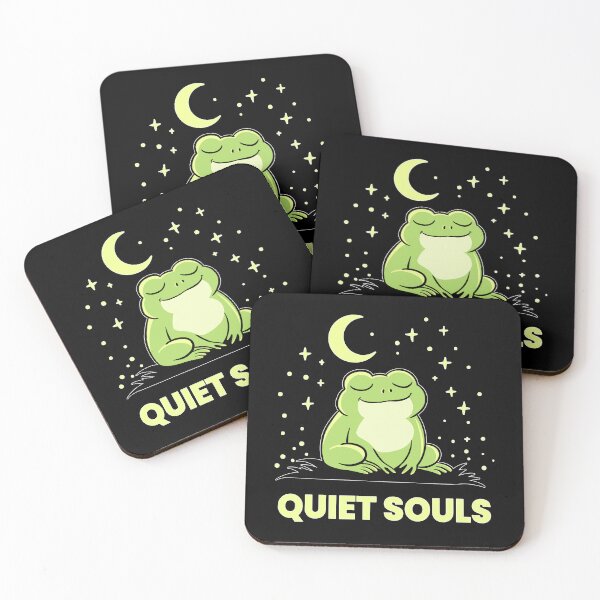 Item preview, Quiet Souls – Peaceful Frog Night Illustration designed and sold by Kewessthetic.