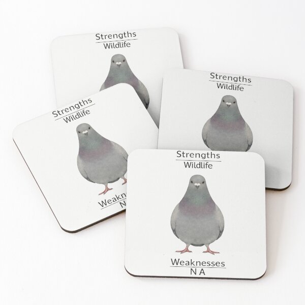 Item preview, Strengths Wildlife Weaknesses N A Pigeon designed and sold by ChirpInc.