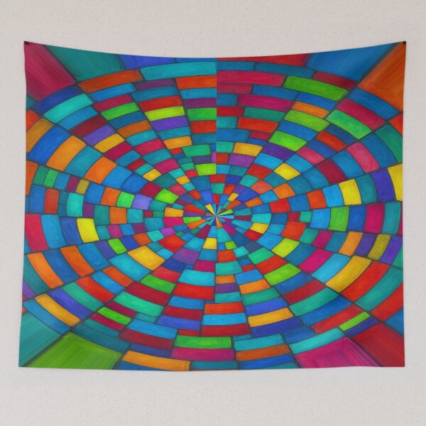 Item preview, Radiant circular geometric color explosion designed and sold by Sigtrix.