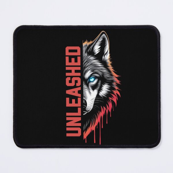 Item preview, Unleashed Wolf Half Face Graphic T-Shirt. designed and sold by Inspiration205.