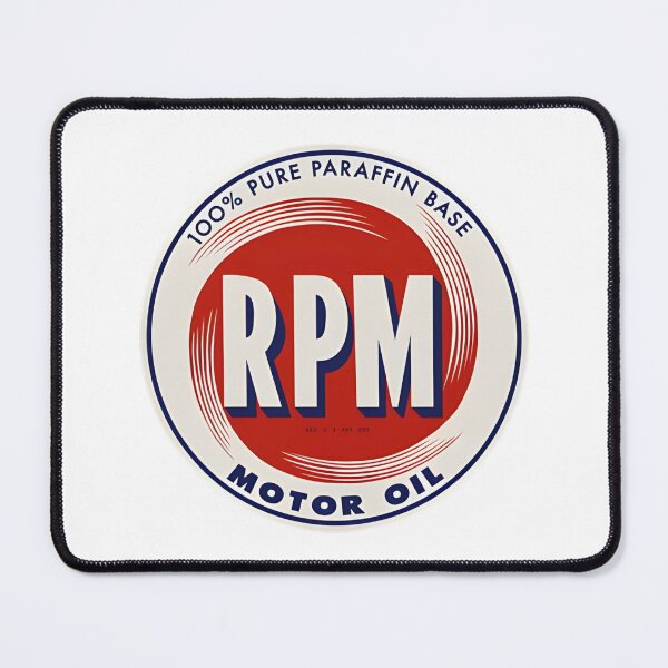 Item preview, Classic RPM Motor Oil 100% Pure Paraffin Base Round Sign designed and sold by CharlieDesings.