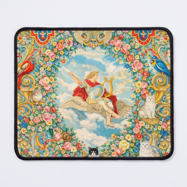 Item preview, Feline Guardians in Baroque Celestial Tapestry designed and sold by Auroracat2025.