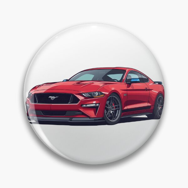 Item preview, Red Ford Mustang GT American Muscle Car Sticker designed and sold by PalmixArt.