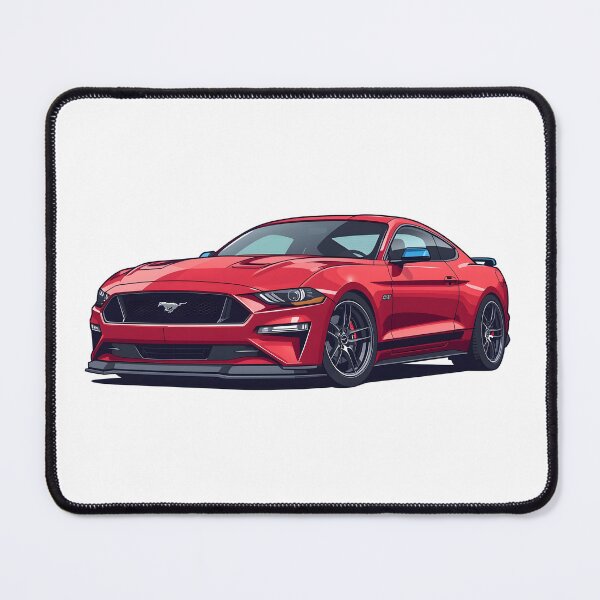 Item preview, Red Ford Mustang GT American Muscle Car Sticker designed and sold by PalmixArt.