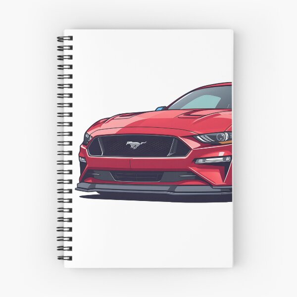 Item preview, Red Ford Mustang GT American Muscle Car Sticker designed and sold by PalmixArt.