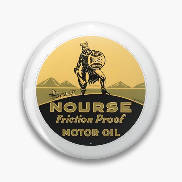 Item preview, Antique Nourse Friction Proof Motor Oil Viking Brand Sign designed and sold by CharlieDesings.