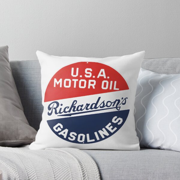 Item preview, Vintage Richardson's U.S.A. Motor Oil and Gasolines Retro Sign designed and sold by CharlieDesings.