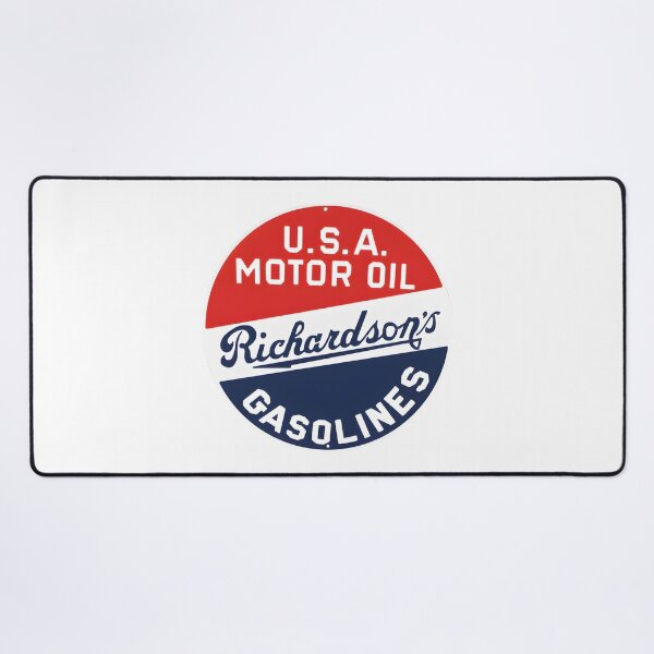 Item preview, Vintage Richardson's U.S.A. Motor Oil and Gasolines Retro Sign designed and sold by CharlieDesings.