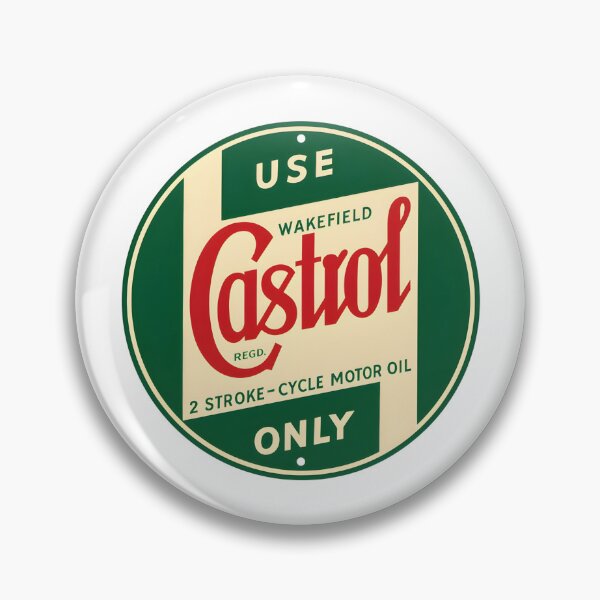 Item preview, Vintage Wakefield Castrol 2 Stroke-Cycle Motor Oil Round Sign designed and sold by CharlieDesings.